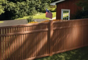 Wood fence in Florida