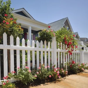 vinyl fencing in frontyard
