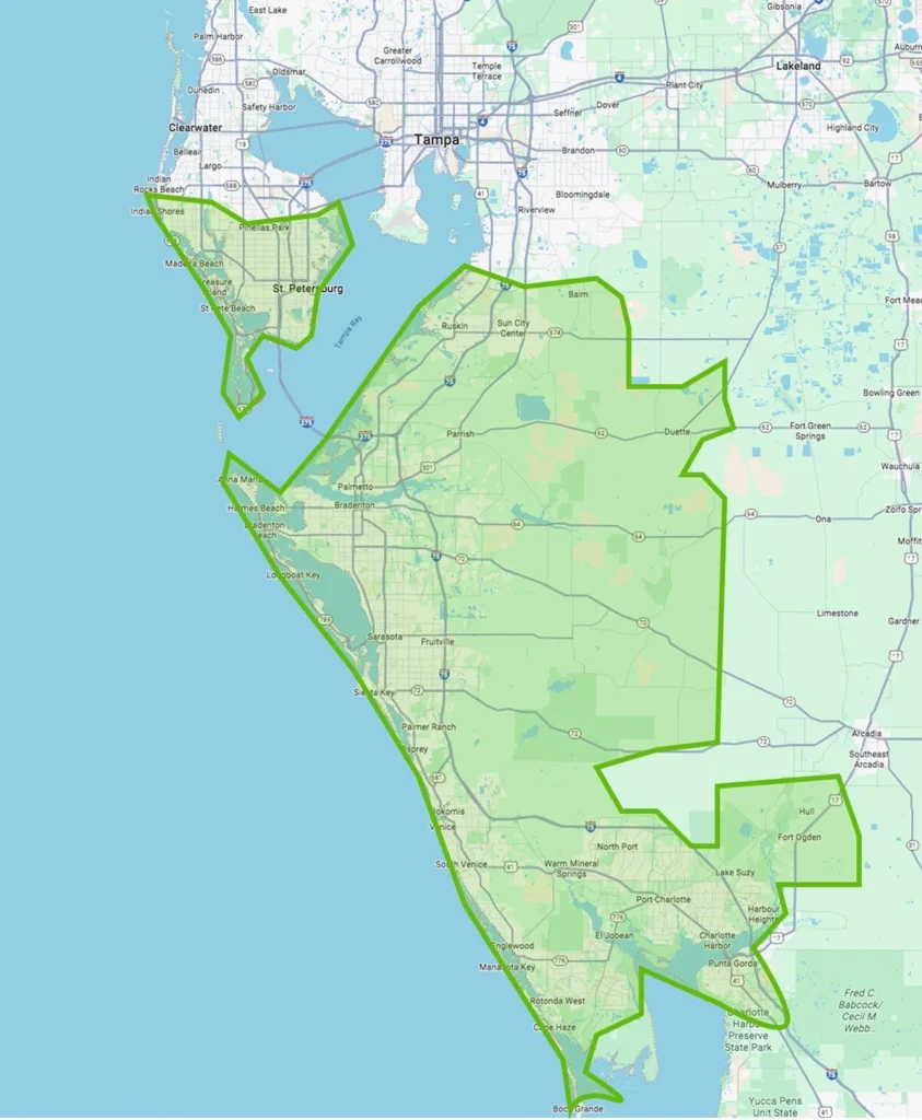 service area map